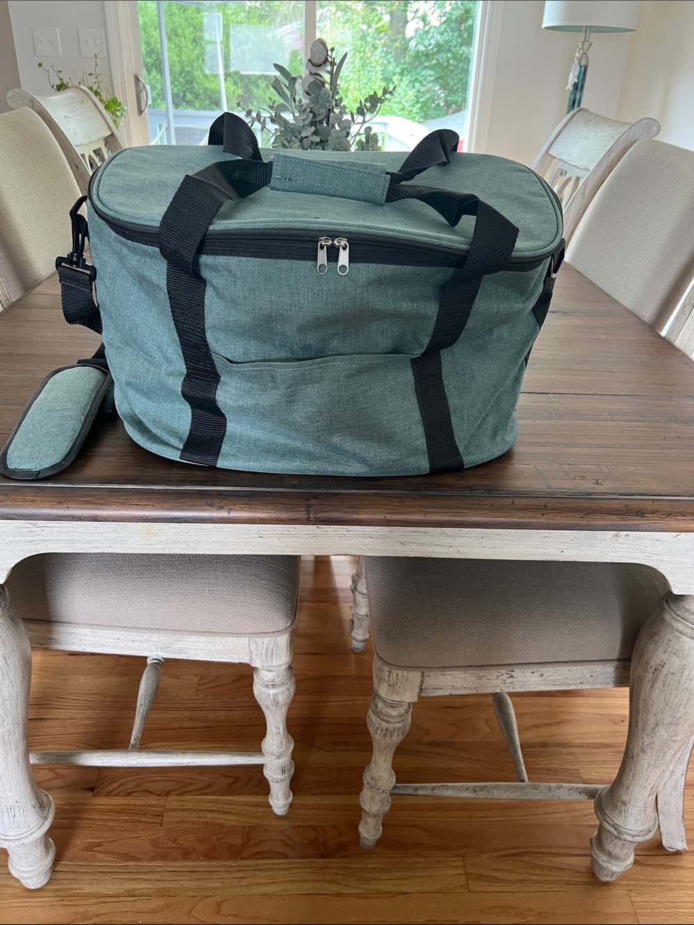 DSW Sage Duffel Bag Cooler with Black Straps
